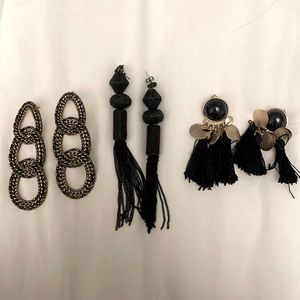 H&M statement earrings high fashion inspired